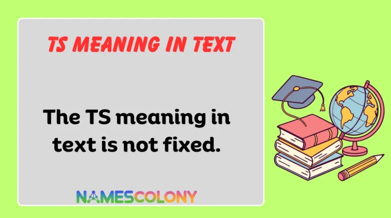 TS Meaning in Text