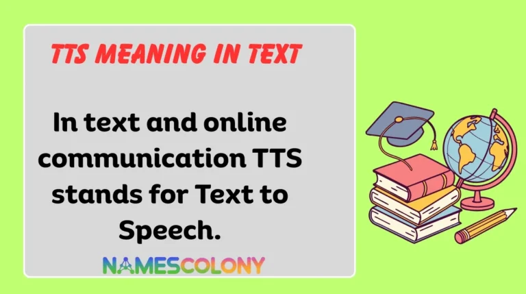TTS Meaning in Text