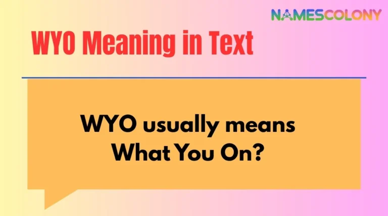 WYO Meaning in Text